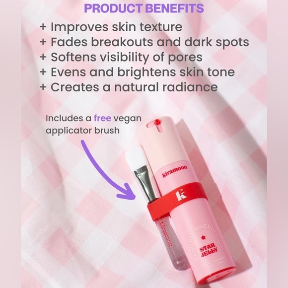 Kiramoon Star Jelly Mask 10% AHA + Glycerin. Facial, Detox, Purify, Balance, Fix - Picture 7 of 7